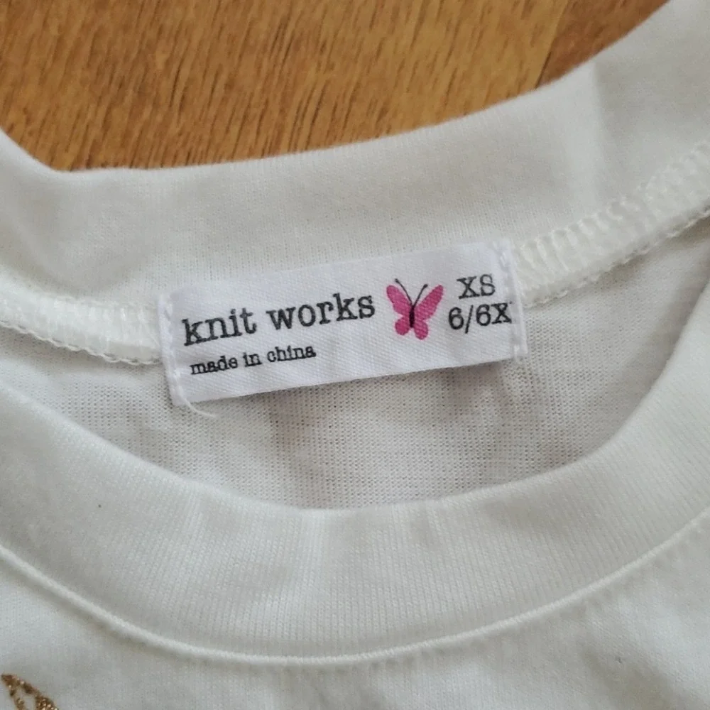 Knit Works Girls Unicorn‎ Short Sleeve Outfit Size 6/6X